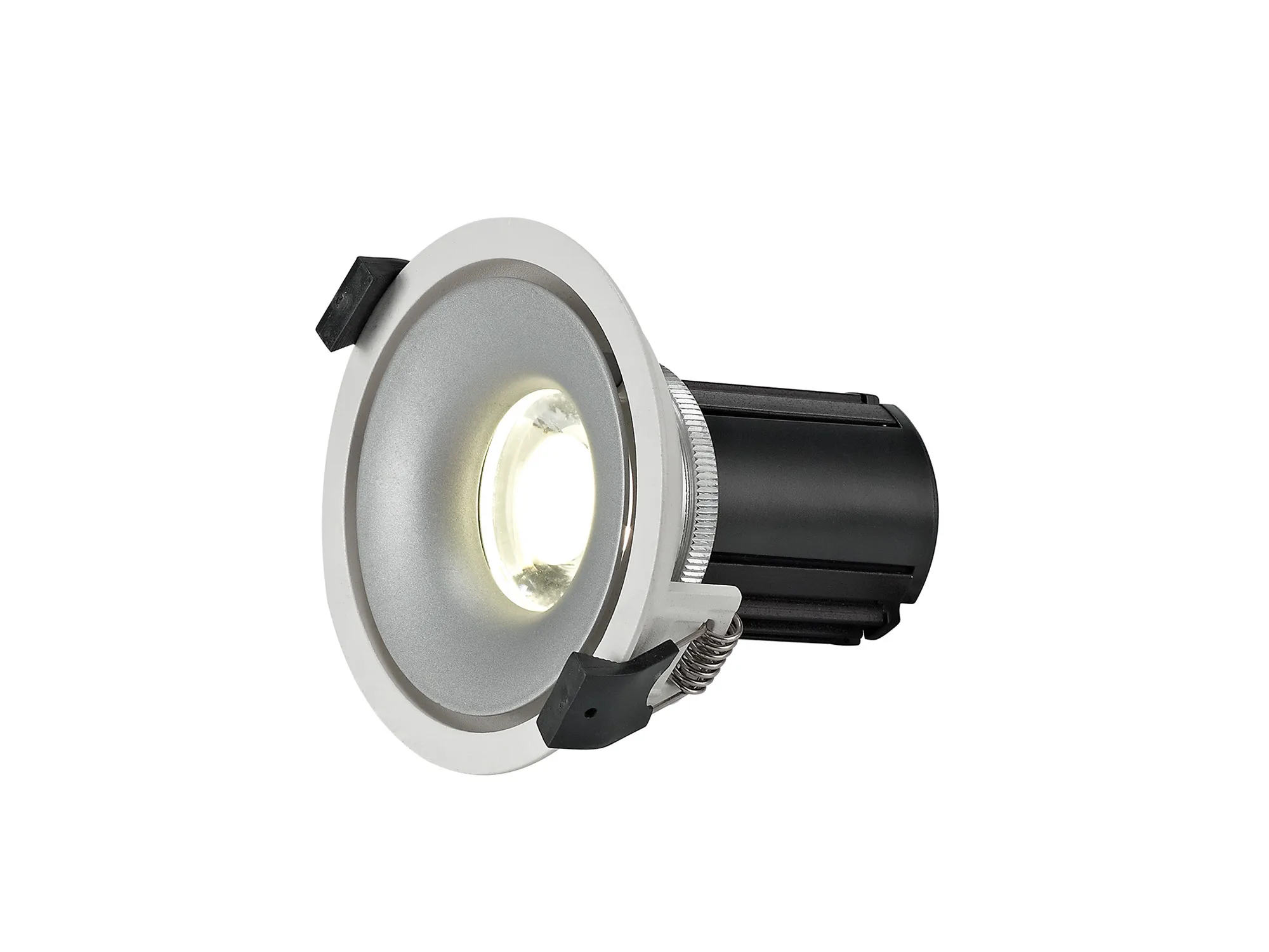 DM201042  Bolor 10 Tridonic Powered 10W 4000K 810lm 36° CRI>90 LED Engine White/Silver Fixed Recessed Spotlight, IP20